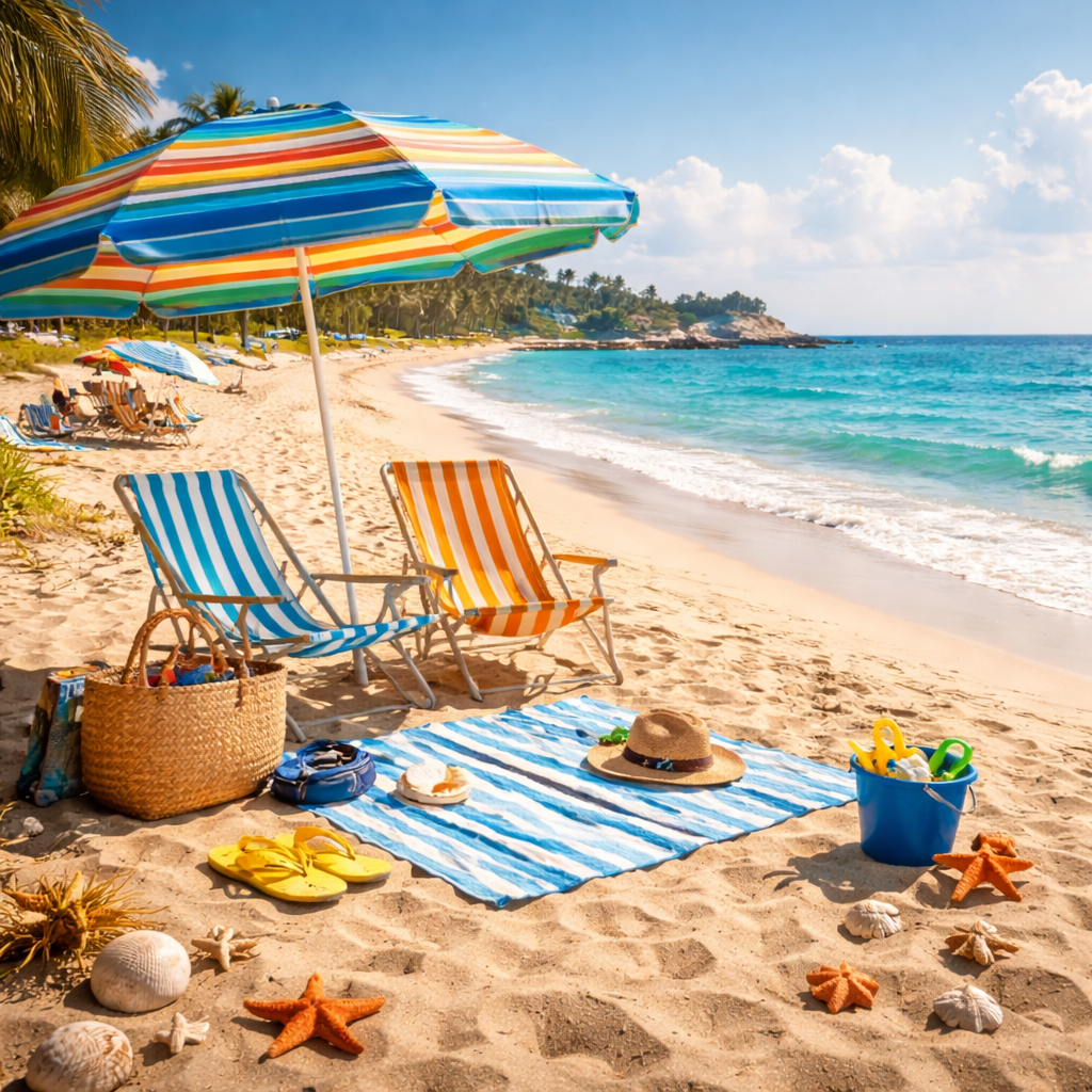 At the Beach flashcards