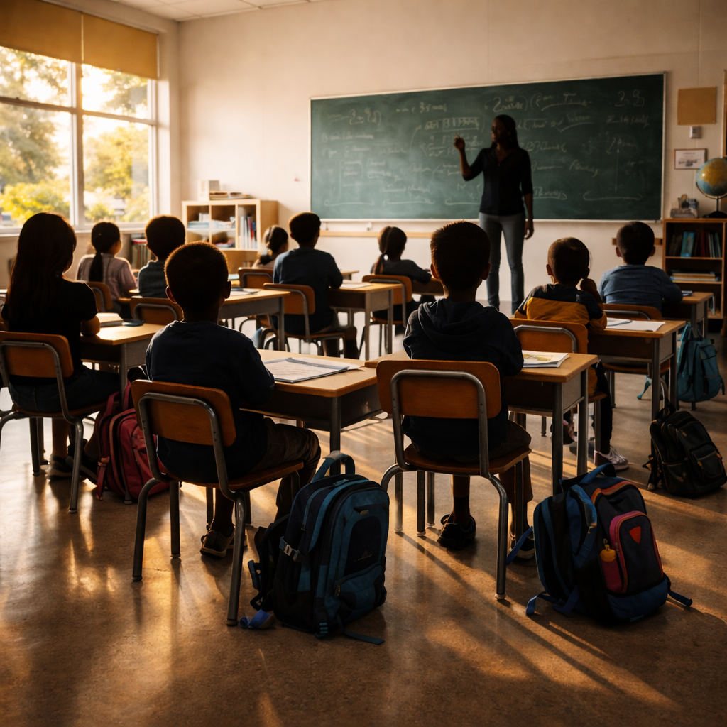 At the School flashcards