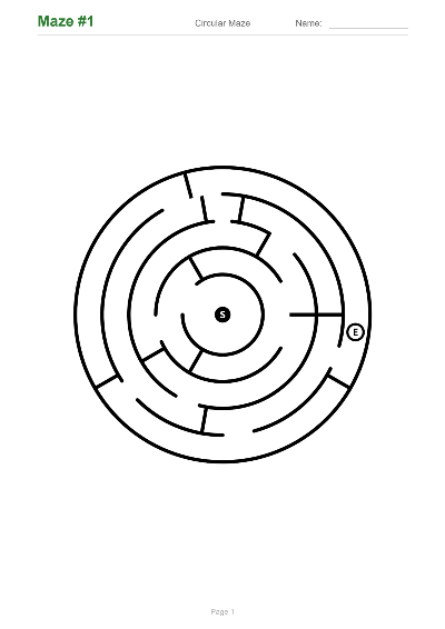 Circular maze sample