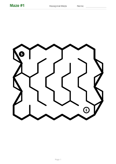 Hexagonal maze sample