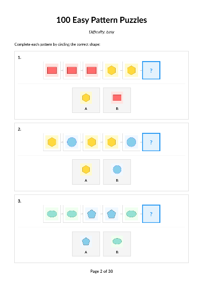 100 Easy Patterns Set 3 cover