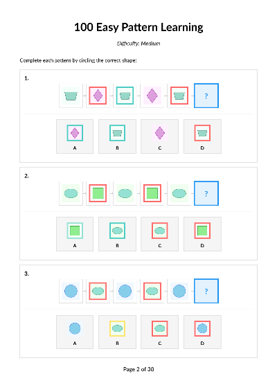 100 Easy Patterns workbook cover
