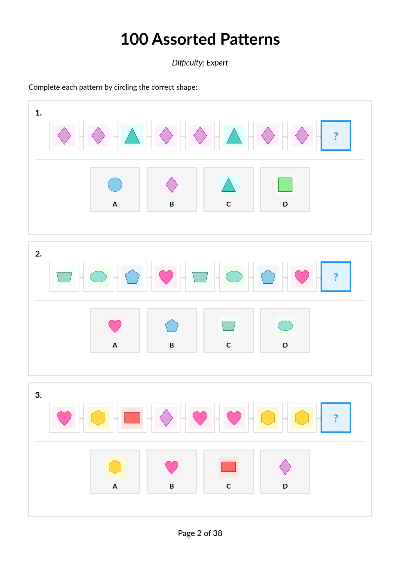 100 Assorted Expert Patterns Set 2 cover