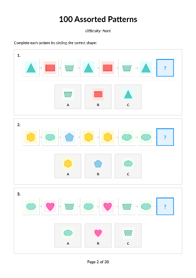 100 Assorted Hard Patterns Set 2 cover