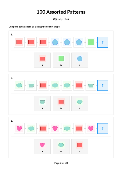 100 Assorted Hard Patterns Set 4 cover