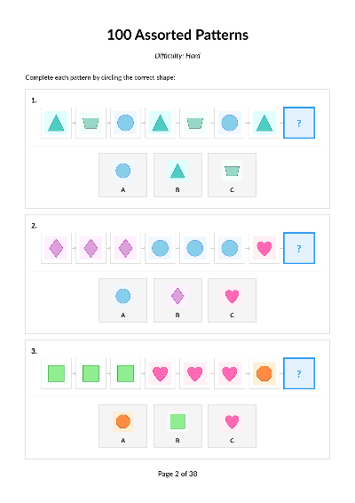 100 Assorted Hard Patterns Set 5 cover