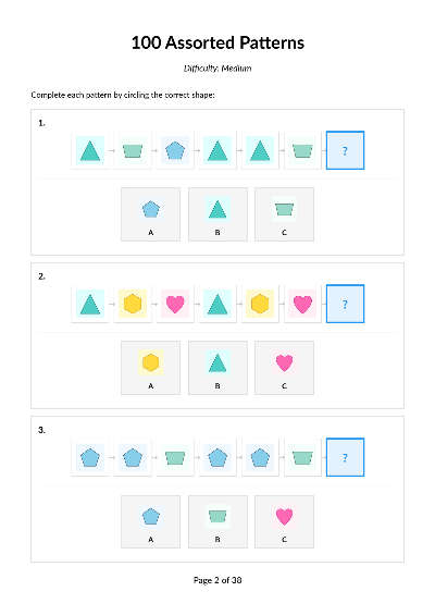 100 Assorted Medium Patterns Set 2 cover