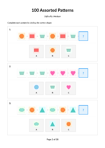 100 Assorted Medium Patterns Set 4 cover