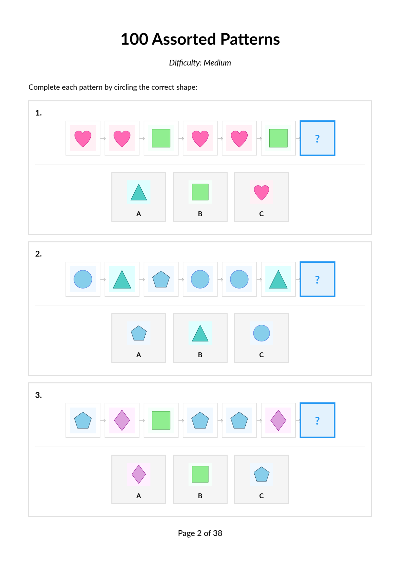 100 Assorted Medium Patterns Set 5 cover