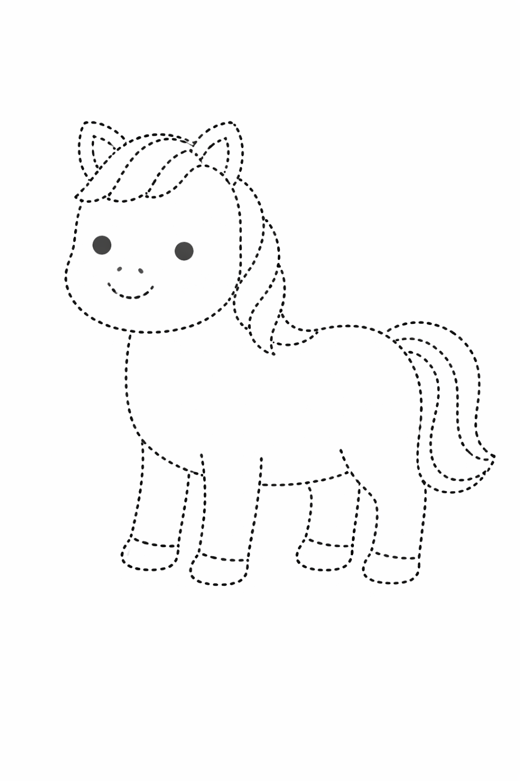 Dot tracing — Horse