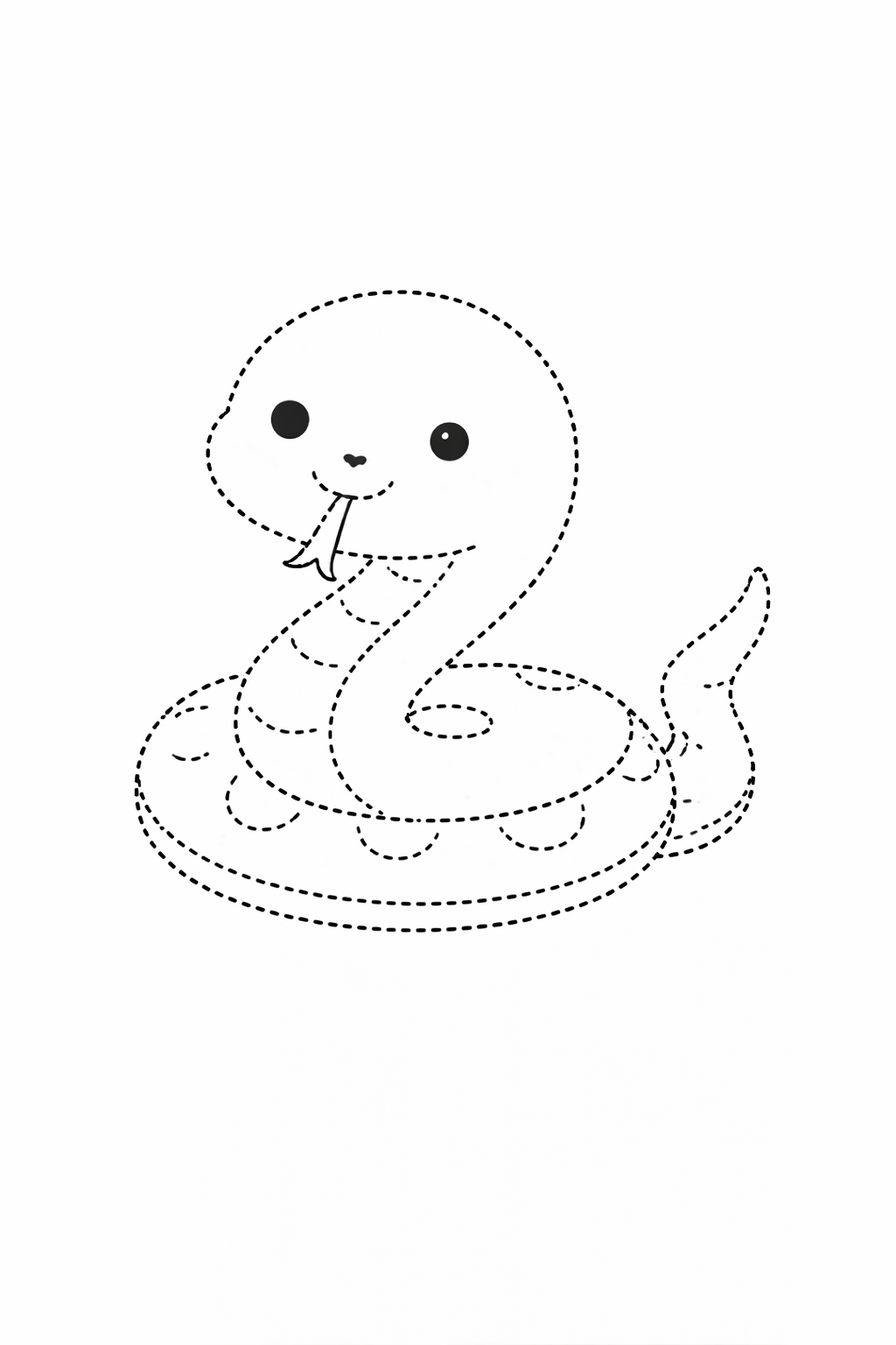 Dot tracing — Snake
