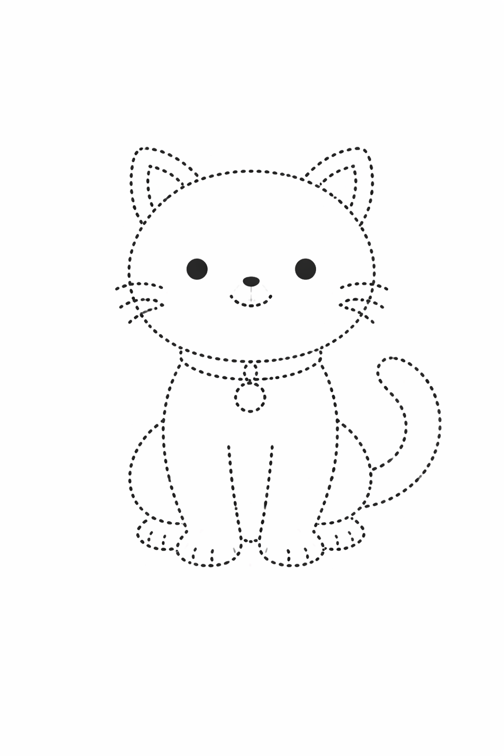 Dot tracing — Cat
