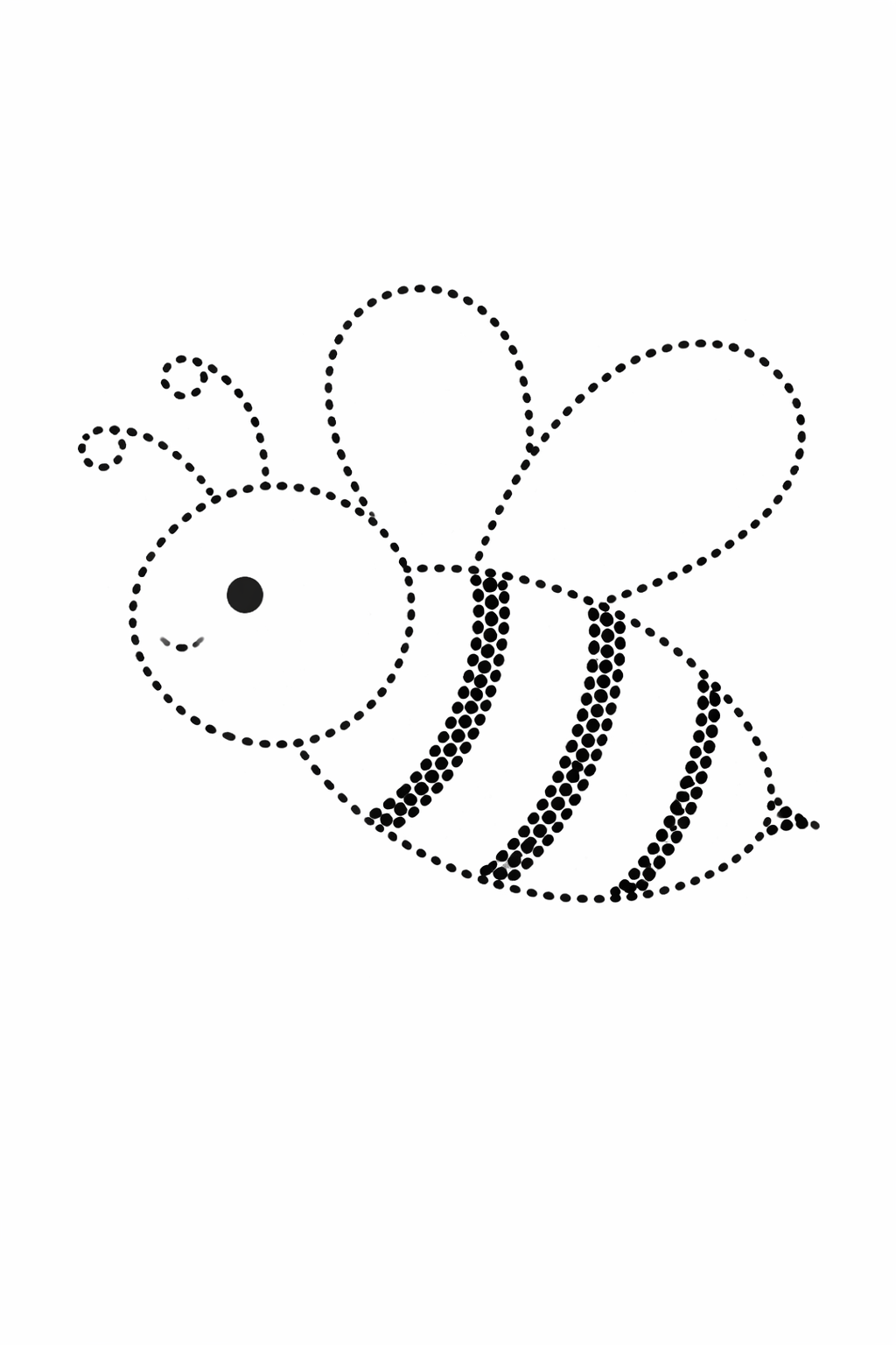 Dot tracing — Bee