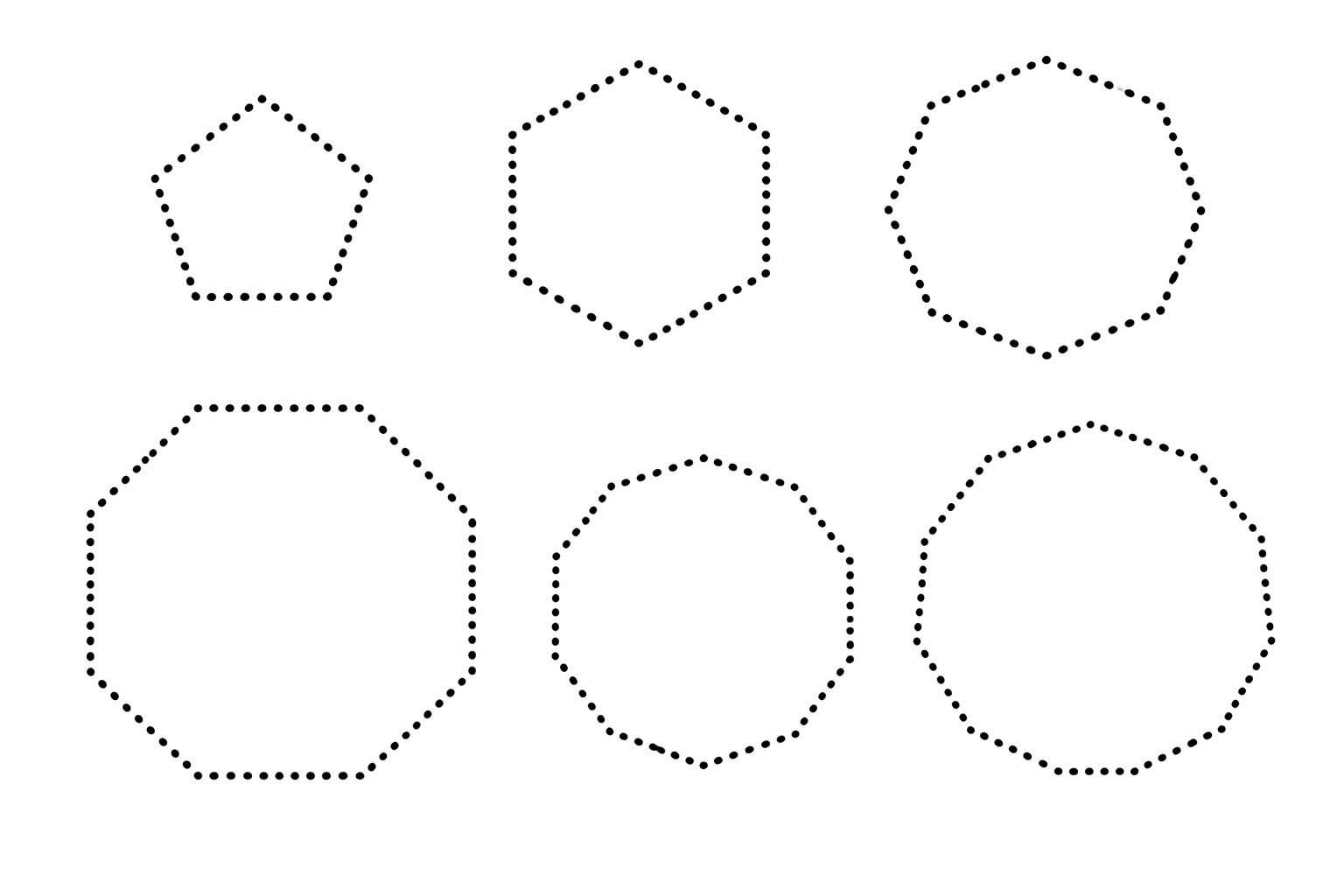 Dot tracing — Other Shapes