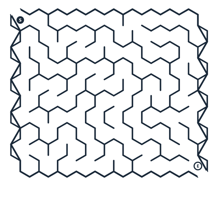 Hexagonal maze collection