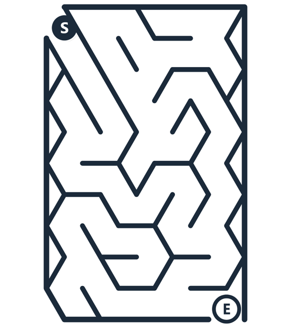 Triangular maze collection